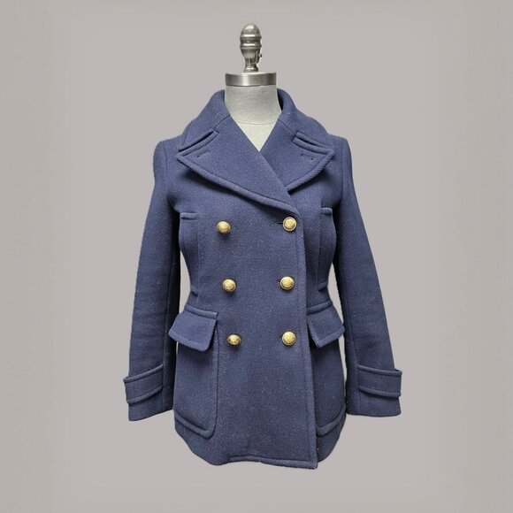 J.Crew Double Breasted Wool Jacket - Picture 1 of 4